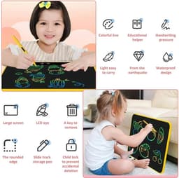Eszenzics™ Tekentablet XXL - Extra groot 58cm - Kristalhelder - Digitaal Schrijftablet - Tablet kinderen - LCD scherm kleur - Oplaadbaar - Drukgevoelig tekenen — thumbnail 13