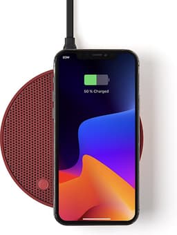 Lexon Design OSLO Energy + QI Charger Speaker - Dark Red — thumbnail 2