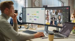 Philips 49B2U5900CH - Ultrawide QHD Curved Monitor - USB-C 100w - RJ45 - KVM switch - HDR400 - Webcam - 5jr Garantie - 49 inch — thumbnail 9