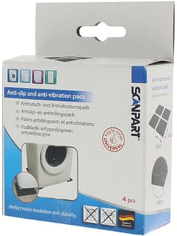 Scanpart trillingsdempers wasmachine vierkant - Geschikt voor AEG Bosch Miele Samsung Siemens - Zwart - Universeel - Set van 4 stuks — thumbnail 10