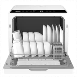 Amenzo® - Mini Vaatwasser - Inclusief App - Energielabel A - 900 Watt - 5 Programma's - Wit - Afwasmachine - Met Waterreservoir — thumbnail 3