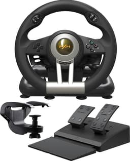 PXN - V3 Pro - Race Stuur met Pedalen & Flippers - Game Stuur - Geschikt voor PS4 - Xbox One - PC - Xbox Series X|S - PS3 - Nintendo Switch - Zwart — thumbnail 1