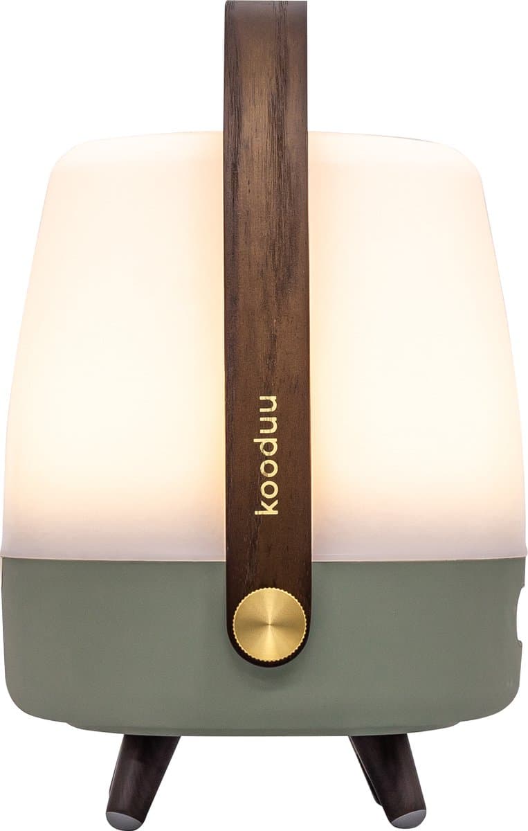 Kooduu Lite-up PLAY Mini - Bluetooth speaker met SOUND BY JBL - Dimbare LED-Lamp - Deens design - in kleur Petroleum — afbeelding 1