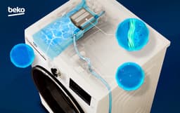 Beko B5WT594189W - RecycledTub™ - FIBERcatcher - Wasmachine - 30% zuiniger dan energielabel A — thumbnail 16
