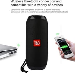 Bluetooth speaker - Muziek box - TG117 - 10 watt - Zwart — thumbnail 7