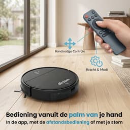 Robotstofzuiger met Dweilfunctie en Laadstation - Airson Pro Clean - Dweilrobot met App & Afstandsbediening - Geschikt voor Huisdieren en Tapijt — thumbnail 8