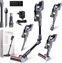 Vesora® 3-in-1 Buigbare Steelstofzuiger Draadloos zonder Zak - FLEX - Draadloze Stofzuiger - Kruimeldief Snoerloos - Vacuum Cleaner - Handstofzuiger - Stofzuiger Steel met Hepa Filter - Stofzuiger Huisdieren - Zakloze Stofzuiger — thumbnail 1