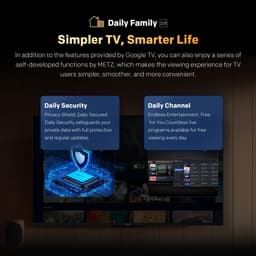 METZ 55MUF7000Z – 55 inch 4K Ultra HD Smart TV – Google TV – Dolby Vision & Dolby Audio – WiFi & Bluetooth – 55” Televisie — thumbnail 8