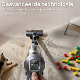 Vesora® 3-in-1 Buigbare Steelstofzuiger Draadloos zonder Zak - FLEX - Draadloze Stofzuiger - Kruimeldief Snoerloos - Vacuum Cleaner - Handstofzuiger - Stofzuiger Steel met Hepa Filter - Stofzuiger Huisdieren - Zakloze Stofzuiger — thumbnail 2