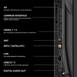 CHiQ U43QM10E – 43 inch 4K QLED Smart TV – Google TV – Dolby Vision & Dolby Audio – HDMI 2.1 – WiFi & Bluetooth — thumbnail 8