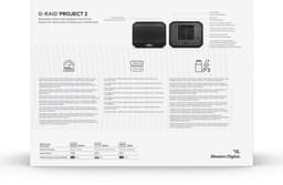 G-RAID® PROJECT 2 36TB, High-Capacity 2-Bay hardware RAID, Thunderbolt™ 3, USB-C, 7200RPM Ultrastar® Harde Schijf (HDD), tot 510MB/s schrijven. JBOD – Desktop RAID — thumbnail 9