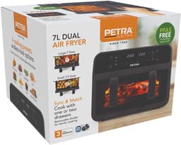 Petra 7L Dual Air Fryer - PFAS-vrij, 2300W — thumbnail 1