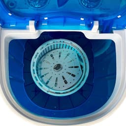 DYNA® Camping Wasmachine - Mini Wasmachine - Wasmachines - Capaciteit van Kleding 3 kg - Laag Water- en Energieverbruik - Wit - 36cm x 37cm x 53cm — thumbnail 13