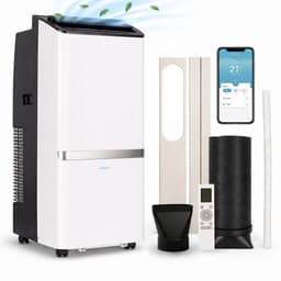 Aironex Mobiele Airco 12000 BTU – App & Afstandsbediening – Stil & Compact – Mobiele Airconditioner met Raamafdichting - Mobiele Airco voor Slaapkamer, Woonkamer, Kantoor — thumbnail 1