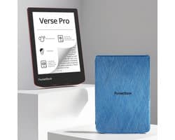 PocketBook Verse Pro Passion Red e-reader – Inclusief Blauw Hoesje (shell cover) – Voordeelbundel