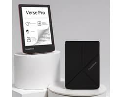 PocketBook Verse Pro Passion Red e-reader – Inclusief Origami Zwart Hoesje (shell cover) – Voordeelbundel