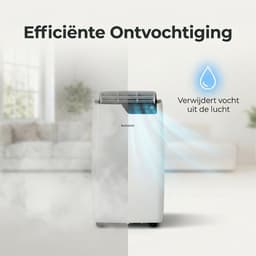 Komodo Frosty+ Mobiele Airco 12000 BTU – 4-in-1 Airconditioner – WiFi App & Afstandsbediening – Airco met Raamafdichtingskit & Afvoerslang – Ontvochtiger & Ventilator — thumbnail 4