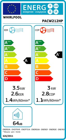 Whirlpool PACW212HP - Mobiele Airco — thumbnail 2