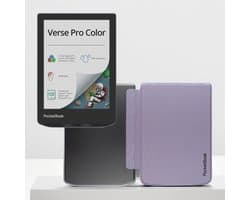PocketBook Verse Pro Color - Stormy Sea + Transparant Paars PocketBook hoesje