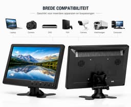 Gabrys® Draagbare scherm - groot scherm - HDMI Display - Portable Monitor - Beeldscherm -10.1 Inch - 1024x600 - auto - vrachtwagen - Draagbare monitor - Draagbare scherm - Monitor voor bewakingscamera - mini TV - 1 jaar Garantie — thumbnail 7