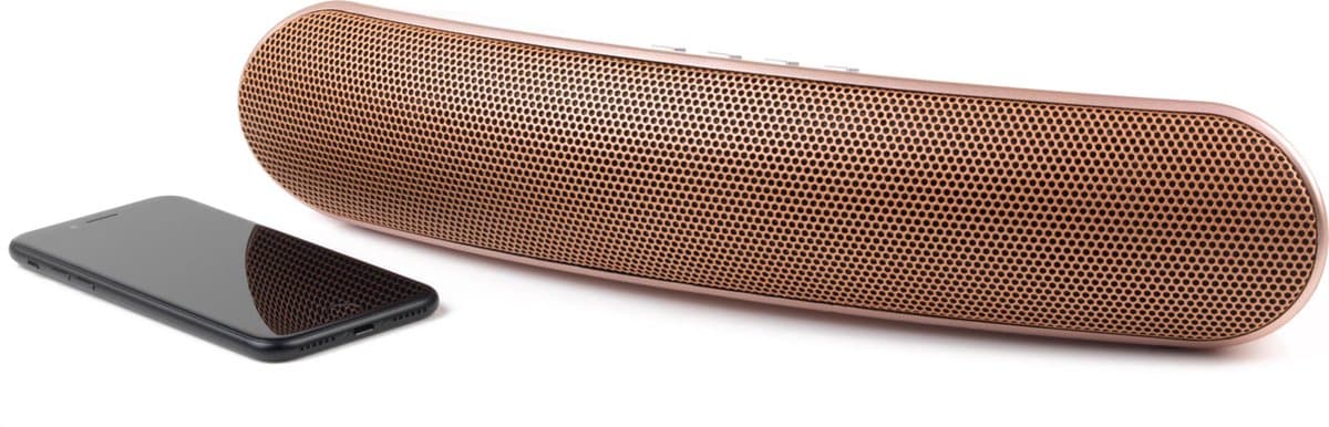 Intempo Curved Bluetooth Metallic Speaker (kleur: roségoud) — afbeelding 1