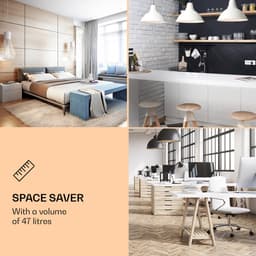 Klarstein Mini Koelkast met Glazen Deur, Mini Koelkast voor Kamer, Kleine Drankkoelkast met Verstelbare Planken, Kleine Koelkast 47 Liter, Indoor/Outdoor Koelkast Stil - Drankenkoelkast - LED-Binnenverlichting Compact - RVS — thumbnail 10