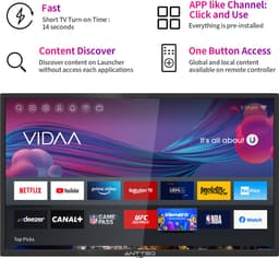 ANTTEQ AV24H3 - 24 Inch (60 cm) Smart TV - VIDAA OS - Inclusief Netflix & YouTube - Triple Tuner — thumbnail 3