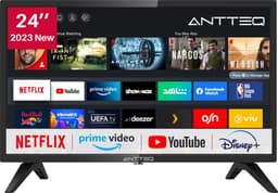 ANTTEQ AV24H3 - 24 Inch (60 cm) Smart TV - VIDAA OS - Inclusief Netflix & YouTube - Triple Tuner — thumbnail 1