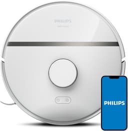 Philips HomeRun Aqua 3000 Series XU3000/02 - Robotstofzuiger met Dweilfunctie - Wit / Metallic - App Connected — thumbnail 1