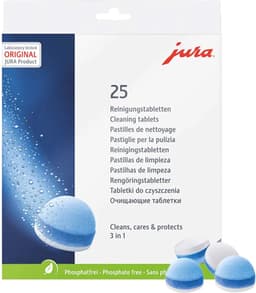 JURA 3-Fasen Reinigingstabletten - 25 stuks - Koffiemachinereiniger — thumbnail 4