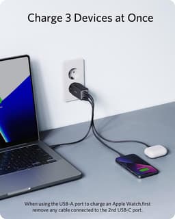Anker 735 (Nano II) Hoofdtelefoons, Laptop, Draagbare game console, Smartphone, Smartwatch, Tablet Zwart AC Snel opladen Binnen — thumbnail 5