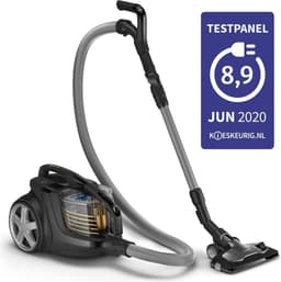Philips Stofzuiger zonder Zak XB9154/09 - Lang Snoer - Alle Vloertypen - Met HEPA 13 Allergiefilter - Bediening in Handvat - Incl 2 Extra Mondstukken - Zwart — thumbnail 13