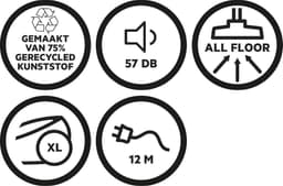 AEG VX82-1-ECO Line - Stofzuiger met zak - Zwart - Parketborstel - Stil - Hepa 13 — thumbnail 3