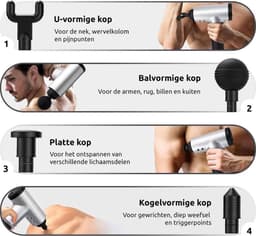Mobstore Massage Gun - LCD Electric Touch Massage gun - Massage apparaat - Sport Massage - Professioneel Gebruik - Spierherstel & Spierontspanning - Stress Verminderend - Stil en Sterk - Lange Batterij - Professionele Massage Gun - Massage Pistool — thumbnail 5