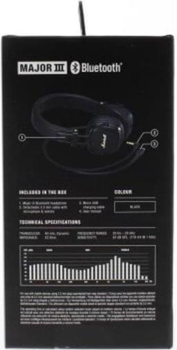 Marshall Major III Bluetooth - Draadloze on-ear koptelefoon - Bluetooth - Zwart — thumbnail 9