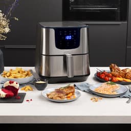Princess Digitale Airfryer Deluxe XXL 182060 – Heteluchtfriteuse - 5.5 liter - 8 voorgeprogrammeerde programma’s - Inclusief airfryer mandje - RVS — thumbnail 3