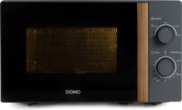 DOMO DO2920 Solo Microgolfoven “Wood You” - Magnetron - 20 L - 700 watt - Grijs - Houtlook Handvat — thumbnail 1