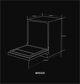 Wiggo WD-B6126E(X) - Inbouw vaatwasser - Volledig Geïntegreerde - 60 cm - 12 Couverts - 6 Wasprogramma's - 5 Jaar Garantie - Roestvrijstaal — thumbnail 2