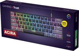 Trust GXT 867 Acira - Mechanisch Gaming toetsenbord - Mini - 60% - RGB Verlichting - PC/PS5 - Red Switches - Zwart — thumbnail 11