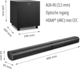 LIFE® P61450 2.1 soundbar | perfecte aanvulling op de TV | 2-in1 - flexibele plaatsing | Bluetooth® 5.3 — thumbnail 13