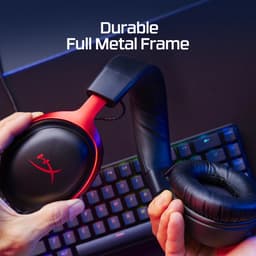 HyperX Cloud III Gaming Headset - PC, PS5, Xbox Series X|S - Zwart/Rood — thumbnail 5