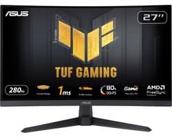 ASUS TUF Gaming VG27VQM1B - FHD Curved Gaming Monitor - 280Hz - FreeSync Premium - 27 Inch