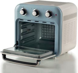 Ariete 4632/05 Vintage Airfryer & Oven - 16 liter - 1400 Watt - timer - draaispit - roterende mand - blauw — thumbnail 6