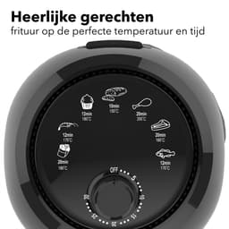 Daewoo DHFRYER Airfryer - Heteluchtfriteuse - 1000 Watt - Compact - 2.4 Liter - Timer — thumbnail 3