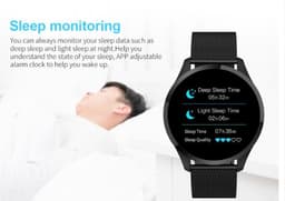 Belesy® Q9 model 2021 - Smartwatch Dames - Smartwatch Heren - Horloge - 1.3 inch – Stappenteller – Calorieën - Hartslag – Bloeddruk - 10x Sporten – Milanees staal - Zilver - Moederdag — thumbnail 13