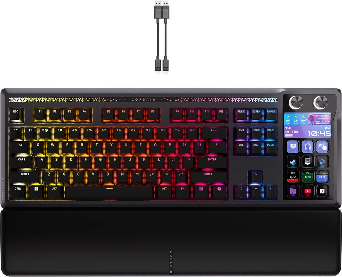 Corsair Galleon 100 SD - Mechanisch Gaming Toetsenbord - Stream Deck Ingebouwd - RGB - US Qwerty — afbeelding 1