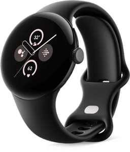 Google Pixel Watch 2 - Zwart - Met GPS - Hartslagmonitor - Stressmanagement - Zwarte Siliconenband — thumbnail 7