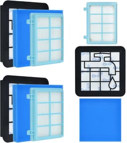 Filterset geschikt voor Philips PowerPro Compact and Power Pro Active en City - Vervangt Stofzuigerfilter FC9331/09 - FC9332/09 - FC8010 - FC8010/02 FC8010/01 HEPA - Stofzuiger onderdelen - Motorfilter - Uitblaasfilter - Schuimfilter - 3 sets — thumbnail 1