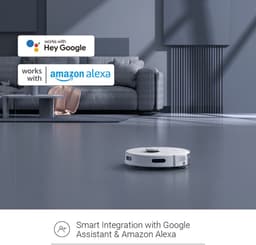 Ezviz RE4 Plus Slimme Robotstofzuiger - LiDAR Navigatie - Dweilen (300 ml) - Obstacle Vermijding - No-Go Zones - Tapijt Detectie - E10 Filter - Automatische Stofbak Legen - Compatibel met Alexa, Google Assistant - Wit — thumbnail 12