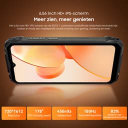 Blackview ROCK 1 Robuuste Smartphone - 24GB RAM - 256GB ROM - Android 16 - 15000mAh - Gemini AI Robuuste Telefoon - 6,56 inch - IP68/IP69K - 4G Dual SIM - NFC - OTG - GPS - Zwart — thumbnail 6